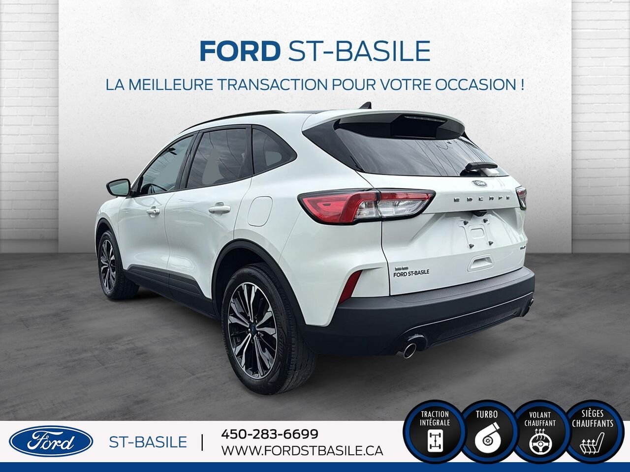 2021 Ford Escape White Saint-Basile-le-Grand - photo #4