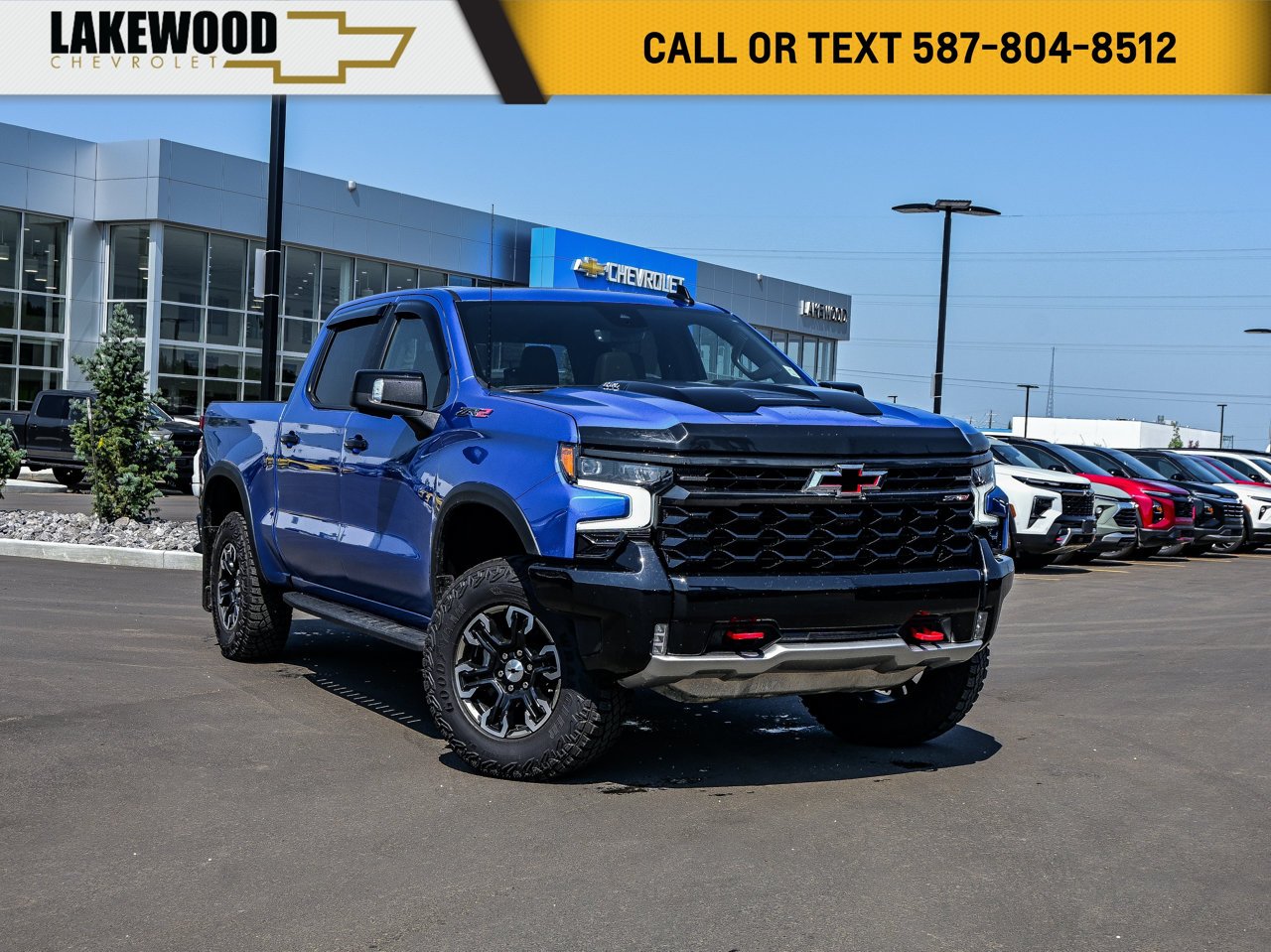 2024 Chevrolet Silverado 1500 4WD Crew Cab 147 ZR2 Blue Sherwood Park - photo #0