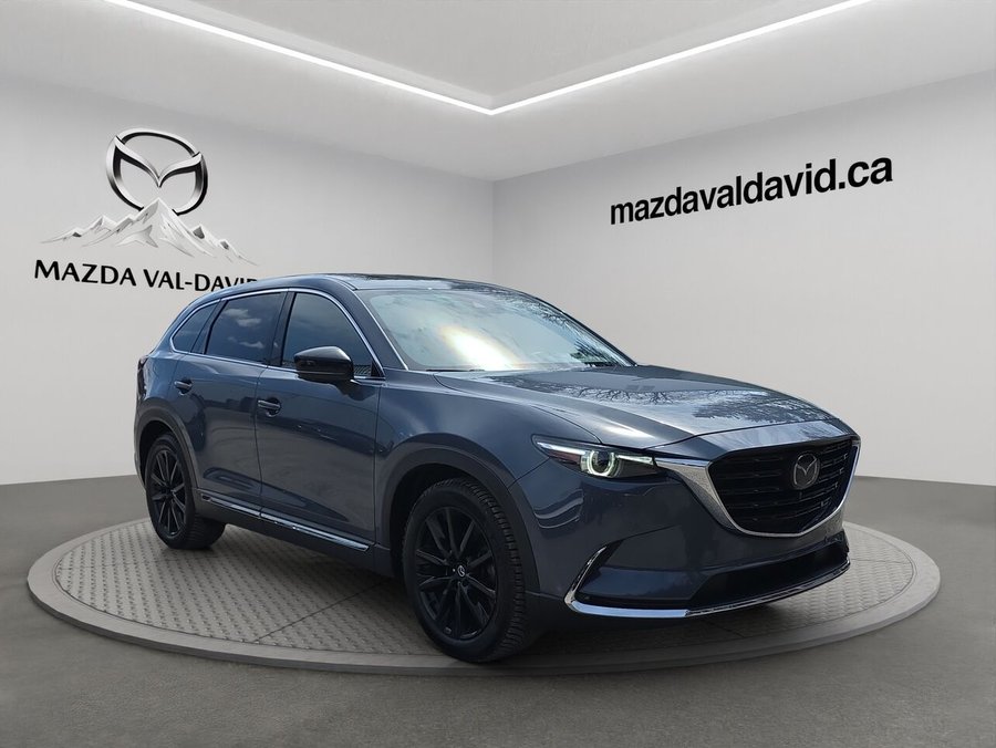 2022 Mazda CX-9 Édition Kuro TI, sièges en cuir, Toit ouvrant, Volant chauffant Grey
