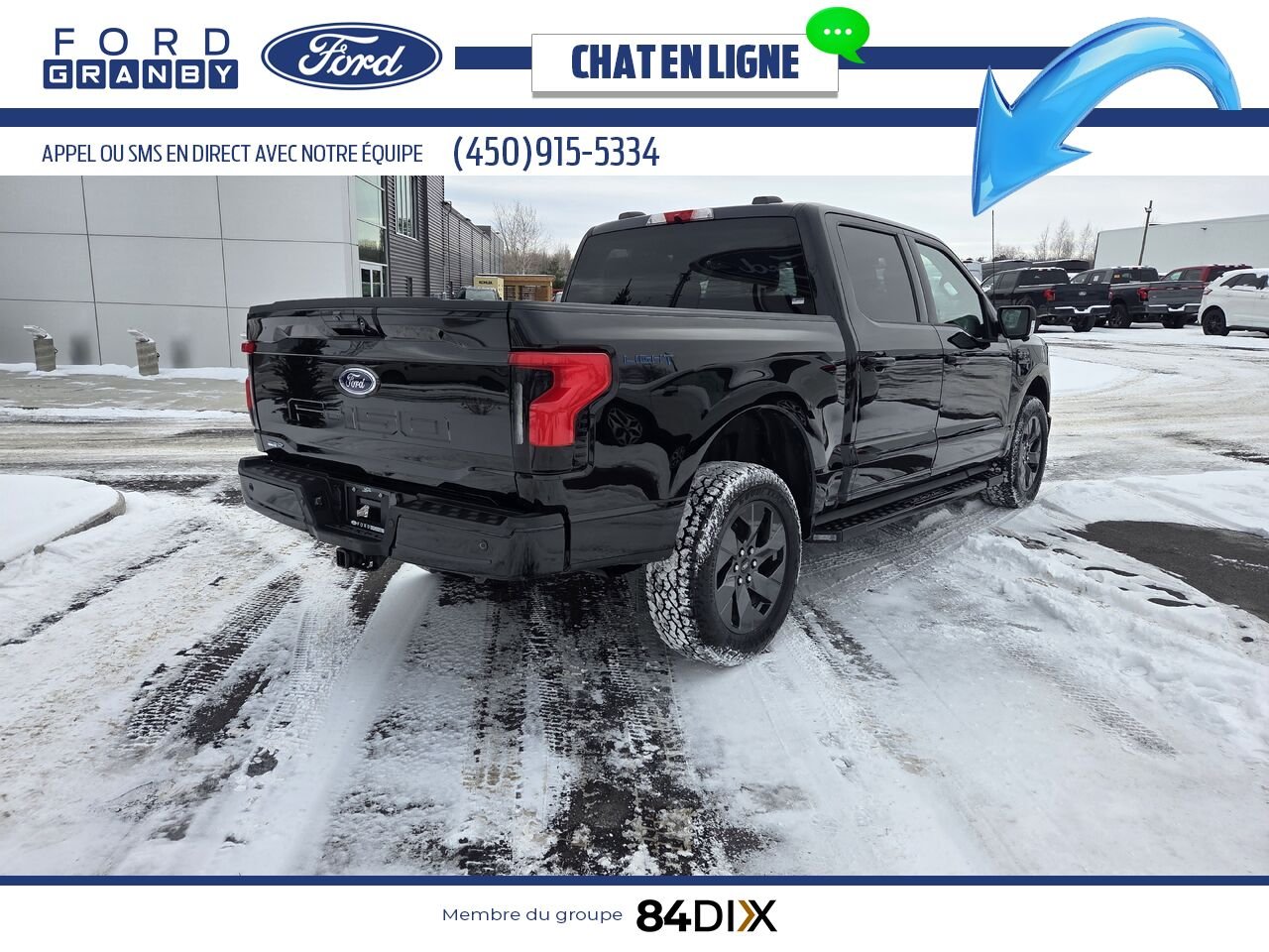 Ford F-150 Lightning 2023 Noir Granby - photo #6