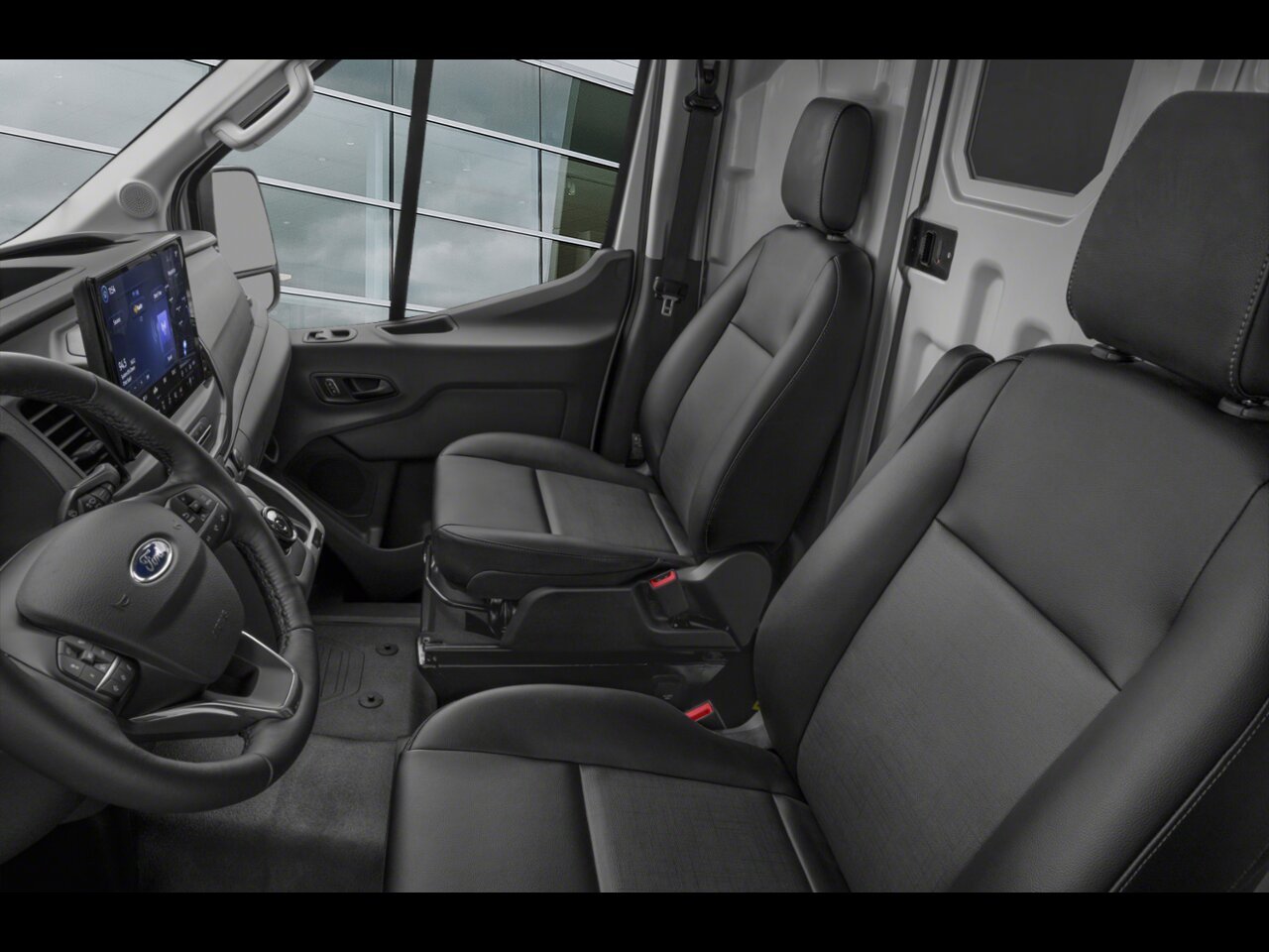 2025 Ford E-Transit Cargo Van Carbonized Grey Metallic Saint-Eustache - photo #10
