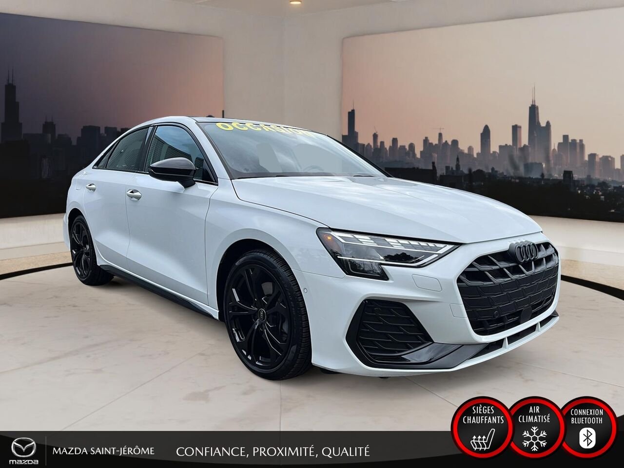 Audi A3 berline 2025 Blanc Saint-Jérôme - photo #3