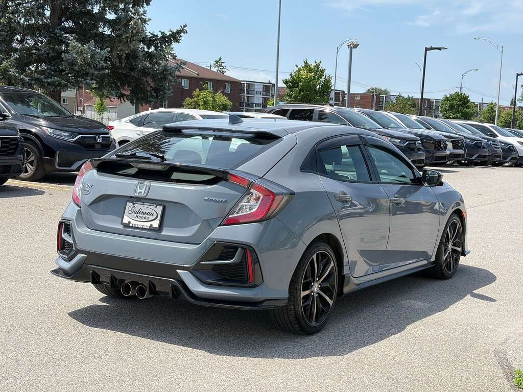 2021 Honda Civic Hatchback Sport CVT Grey Gatineau - photo #5