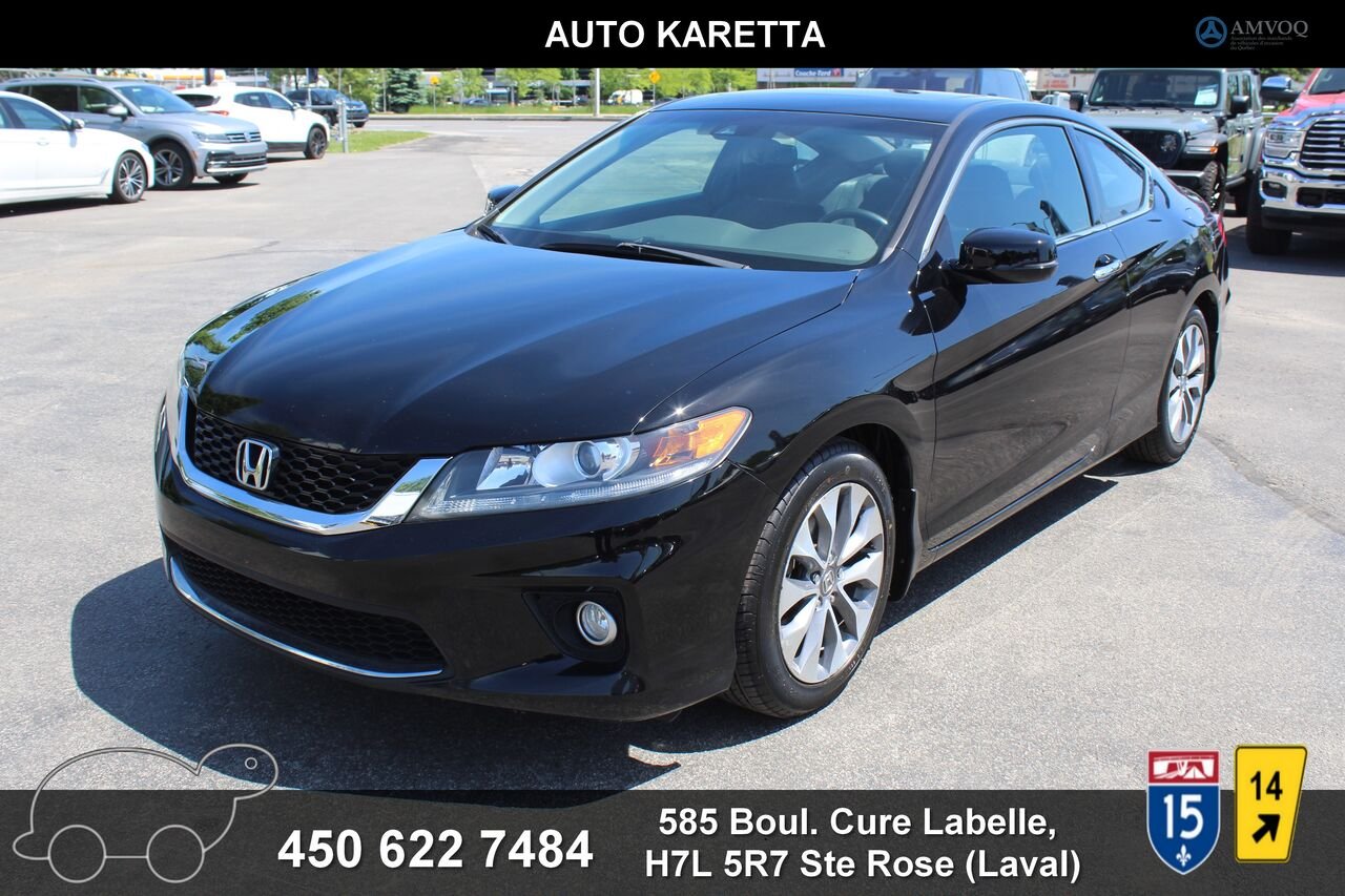 2013 Honda Accord Coupe VIN: 1HGCT1B85DA801943 Black Sainte-Rose - photo #0