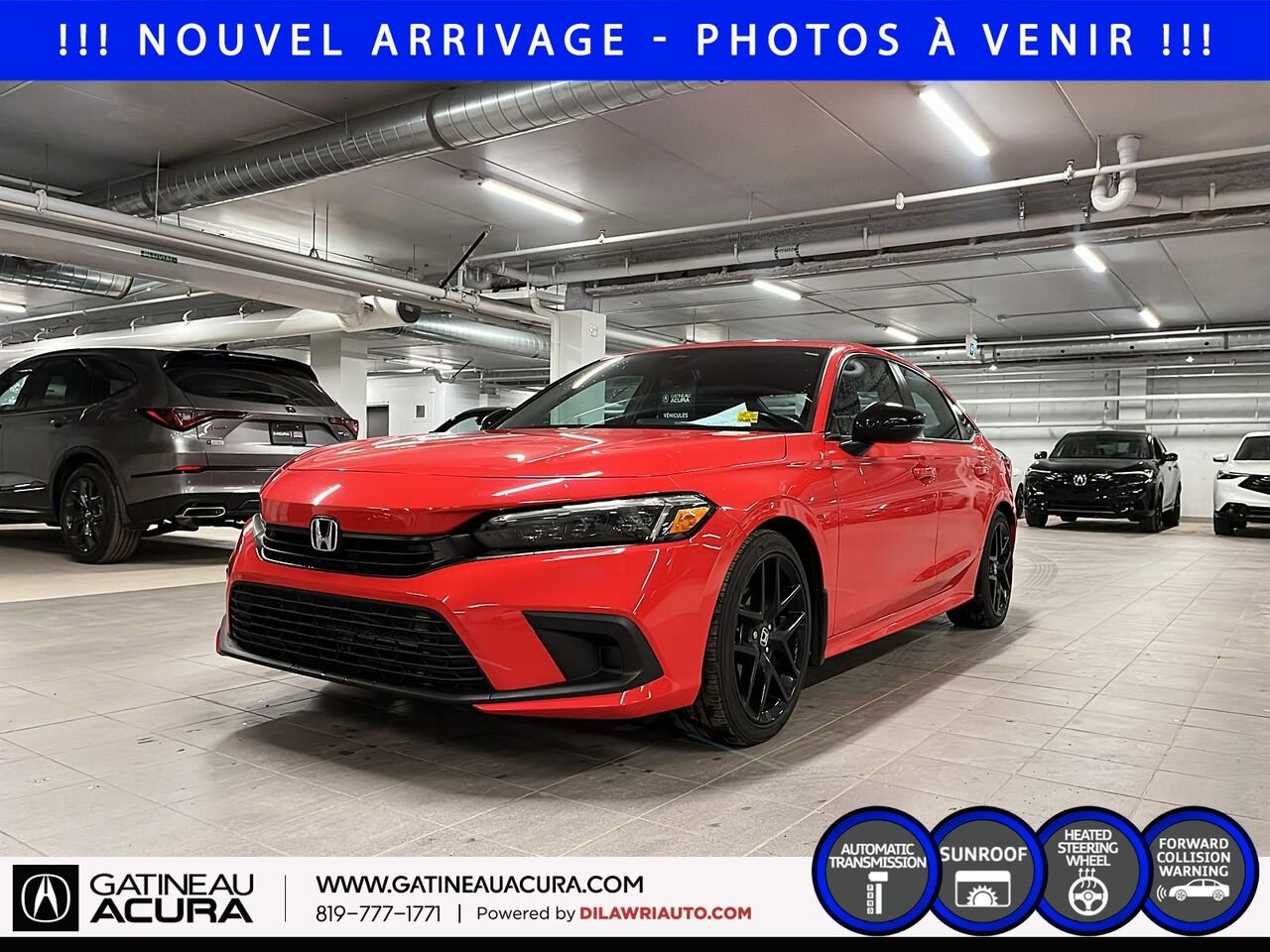 Honda Civic Sport 2022 Rouge Ottawa & Gatineau - photo #0