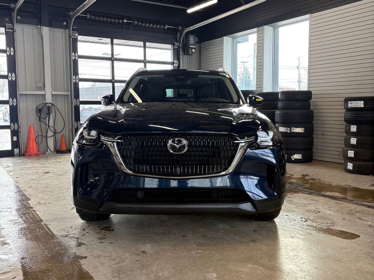 MAZDA CX-90 hybride rechargeable GS-L TI 2026 Bleu cristal foncé mica Châteauguay - photo #4