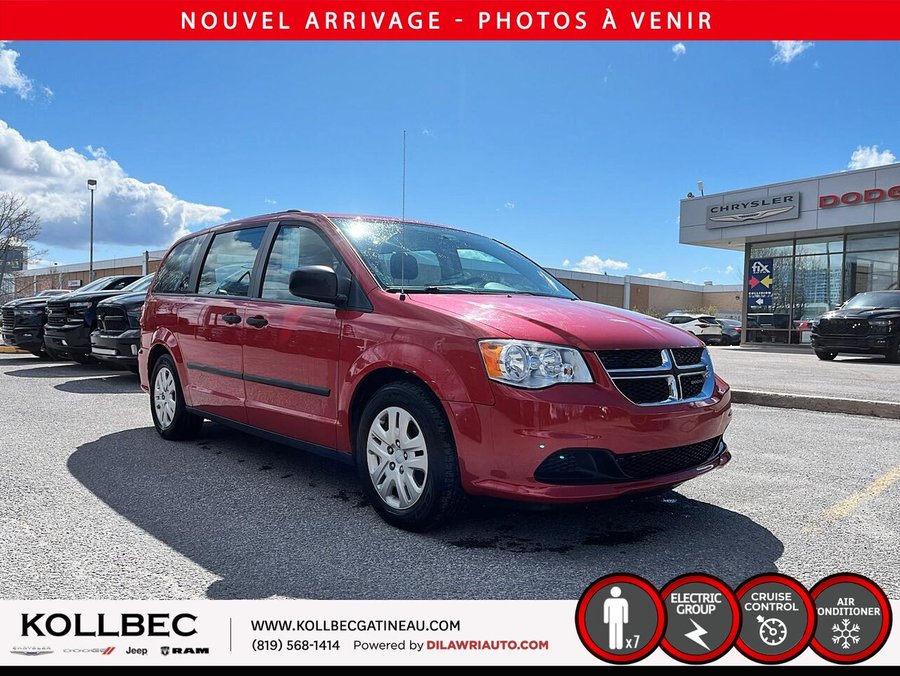 DODGE GRAND CARAVAN *** UN PROPRIO + CLEAN CARFAX + BAS KILOMÉTRAGE*** 2016 Rouge
