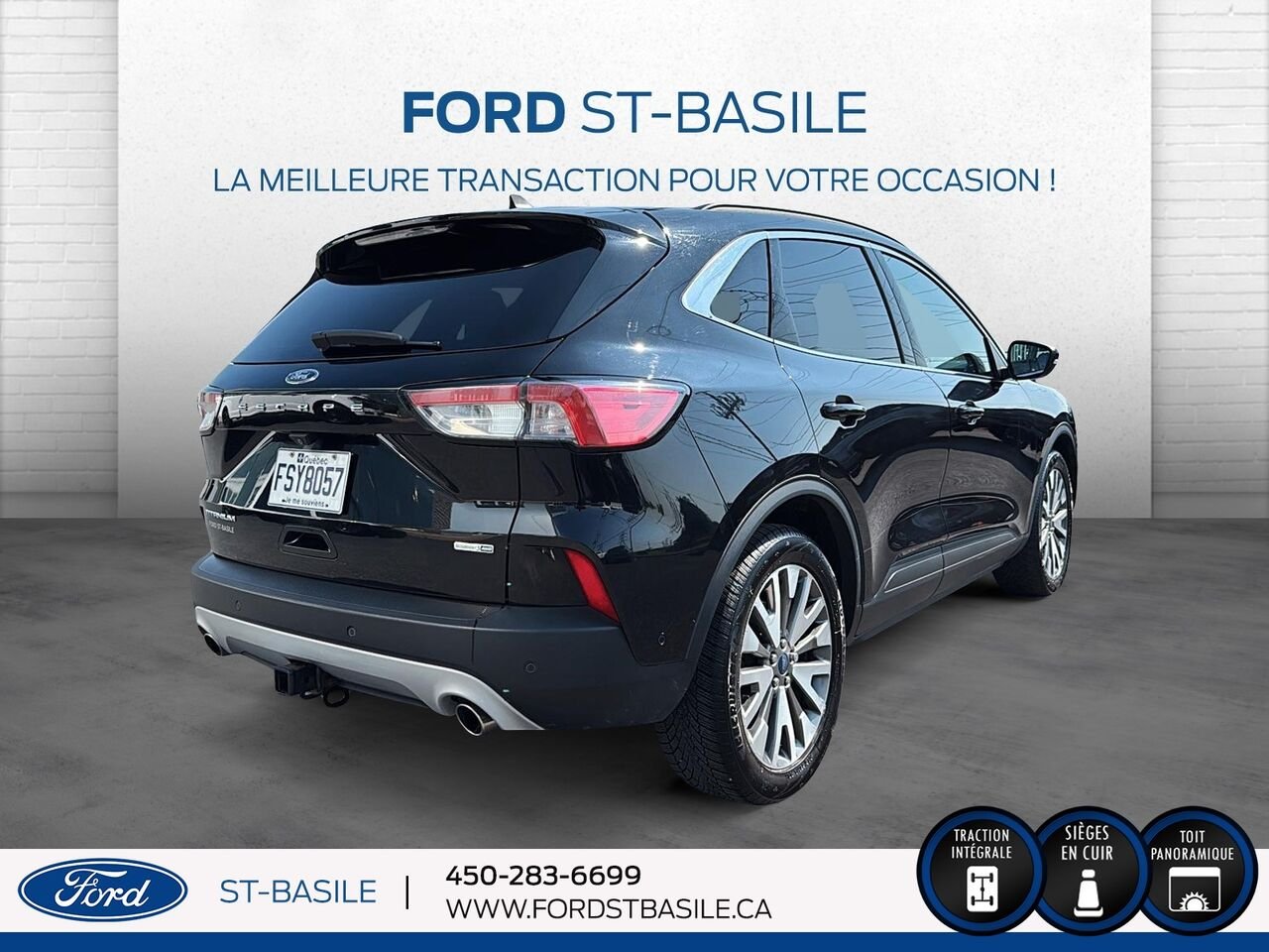 2020 Ford Escape Black Saint-Basile-le-Grand - photo #7