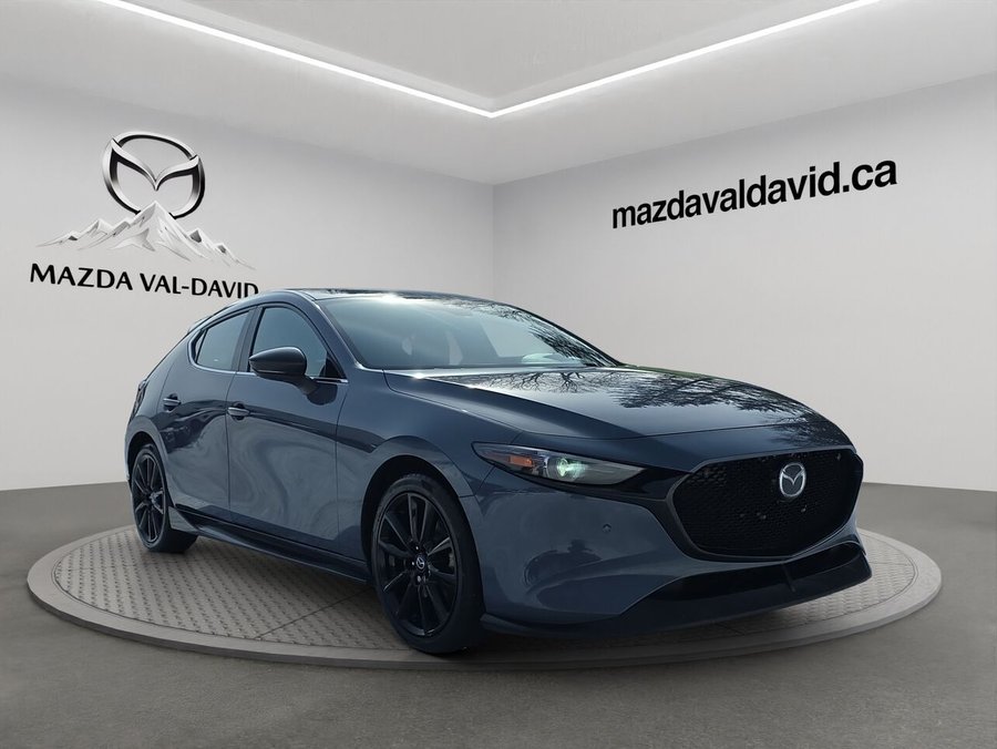 2023 Mazda Mazda3 Sport GT w/Turbo Auto i-ACTIV AWD, Sièges en cuir, Toit ouvrant, Bluetooth Grey