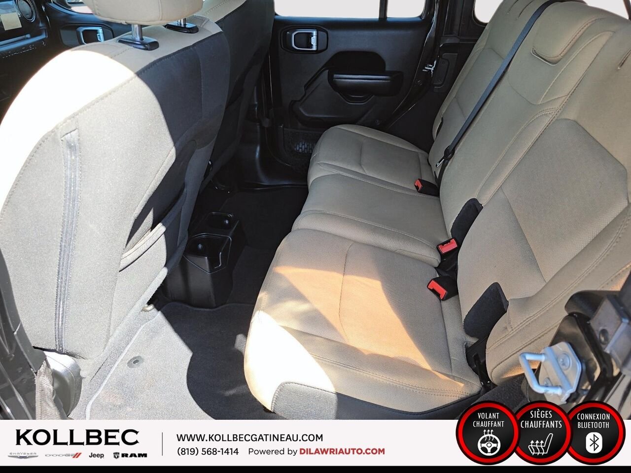 2020 JEEP WRANGLER UNLIMITED 26532 | Sport Noir et Havane 4x4 Black Gatineau - photo #22