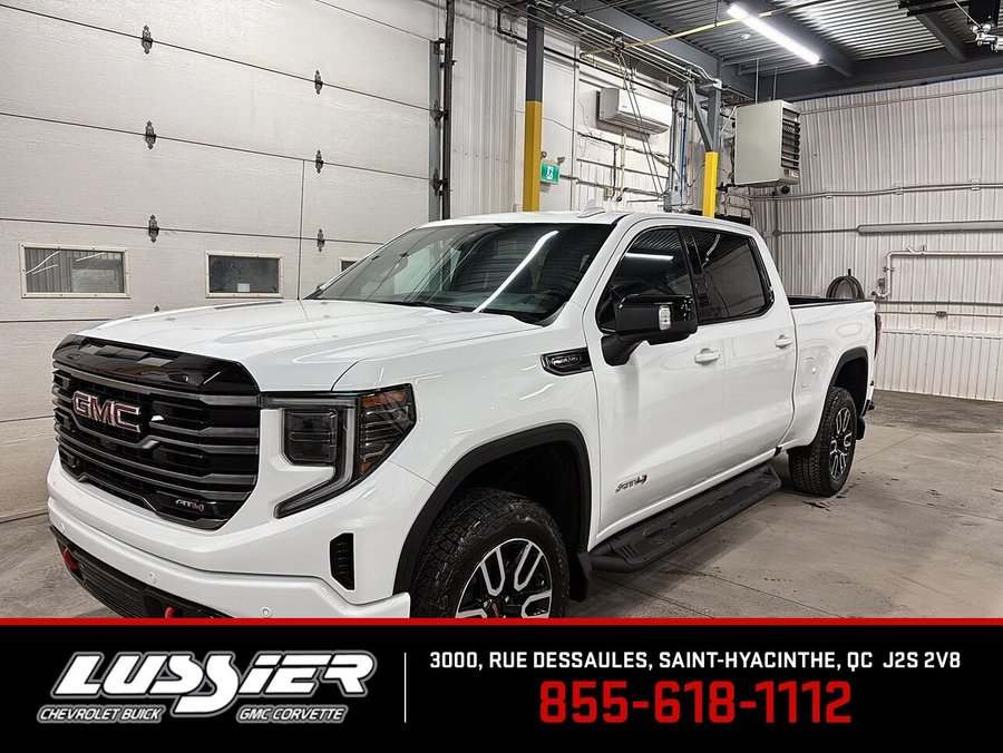 GMC Sierra 1500 AT4 cabine multiplace 4RM 157 po 2026 BLANC SOMMET