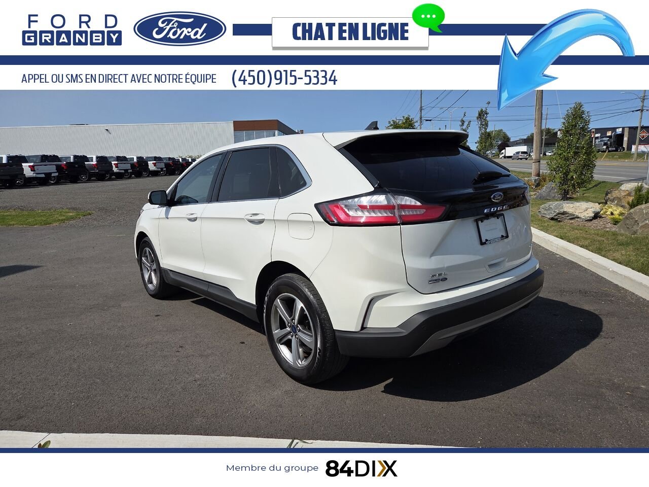 Ford Edge 2022 Blanc Granby - photo #4