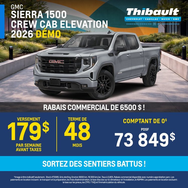 Thibault sherbrooke promo avril SIERRA 1500 ELEVATION FR