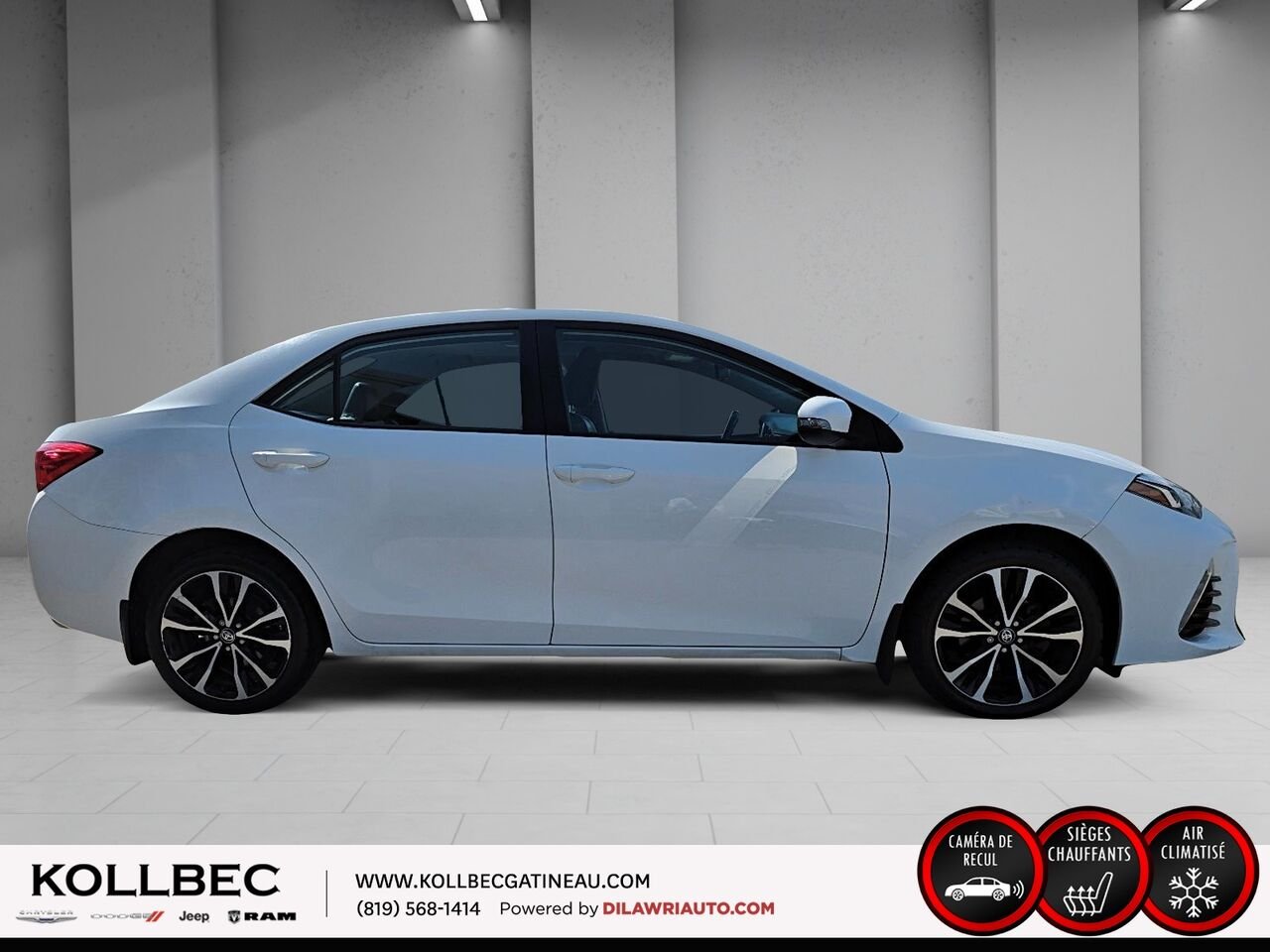 TOYOTA COROLLA SE 2018 Blanc Ottawa & Gatineau - photo #14