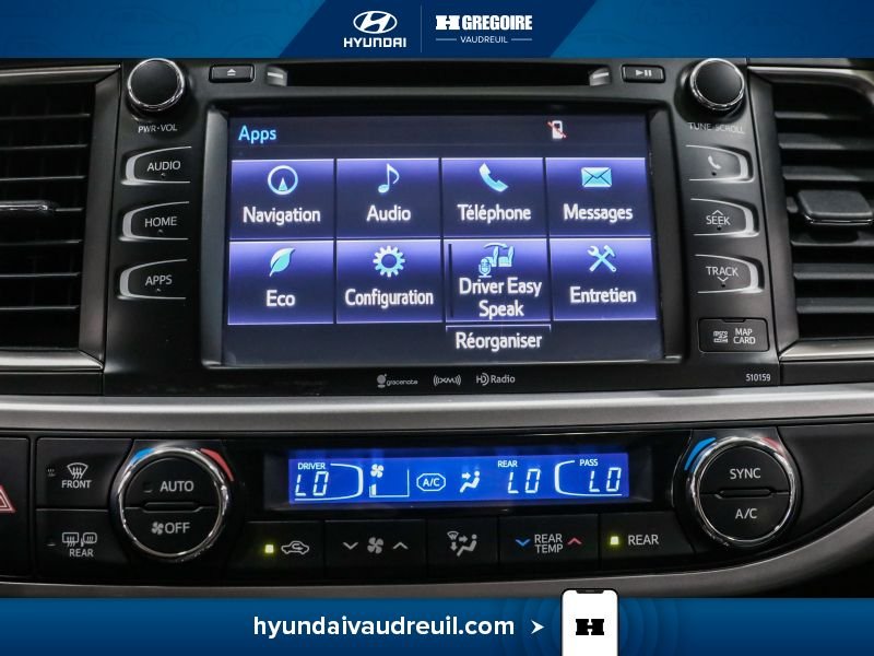 Toyota Highlander YW142 | XLE l AWD - CUIR - MAGS - TOIT - NAV - BLUETOOTH - 2016 Noir Laval - photo #28