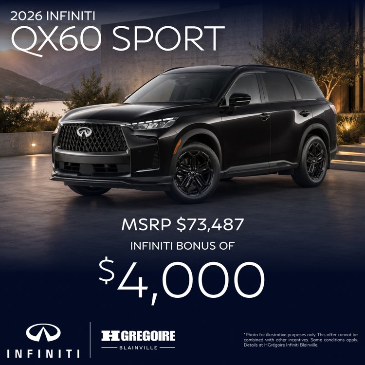 HGregoire inifiniti blainville promo aout QX60 SPORT EN
