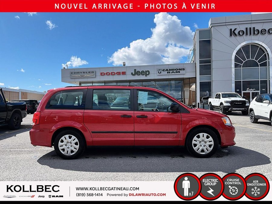DODGE GRAND CARAVAN *** UN PROPRIO + CLEAN CARFAX + BAS KILOMÉTRAGE*** 2016 Rouge