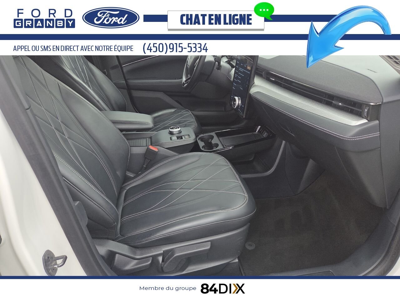 Ford Mustang Mach-E 2022 Blanc Granby - photo #24