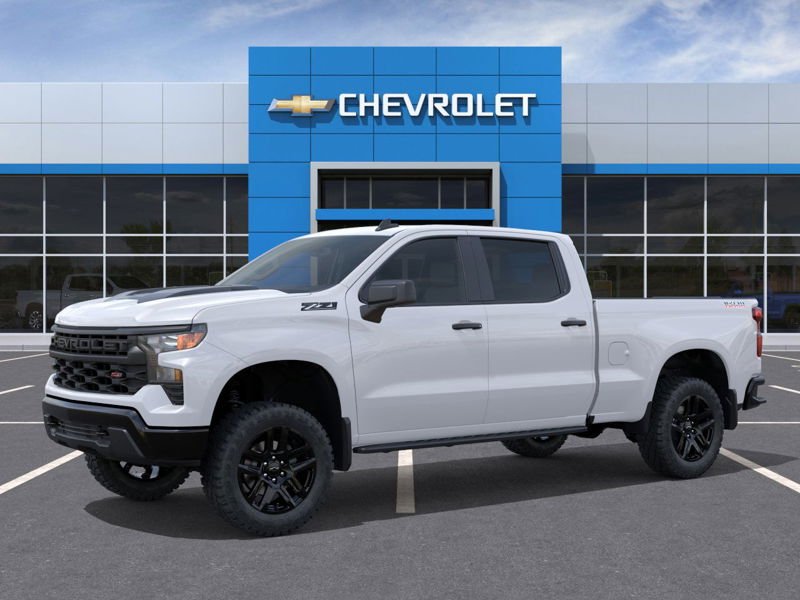 2026 CHEVROLET Silverado 1500 Custom Trail Boss cabine multiplace 4RM 157 po Summit White Gatineau - photo #1