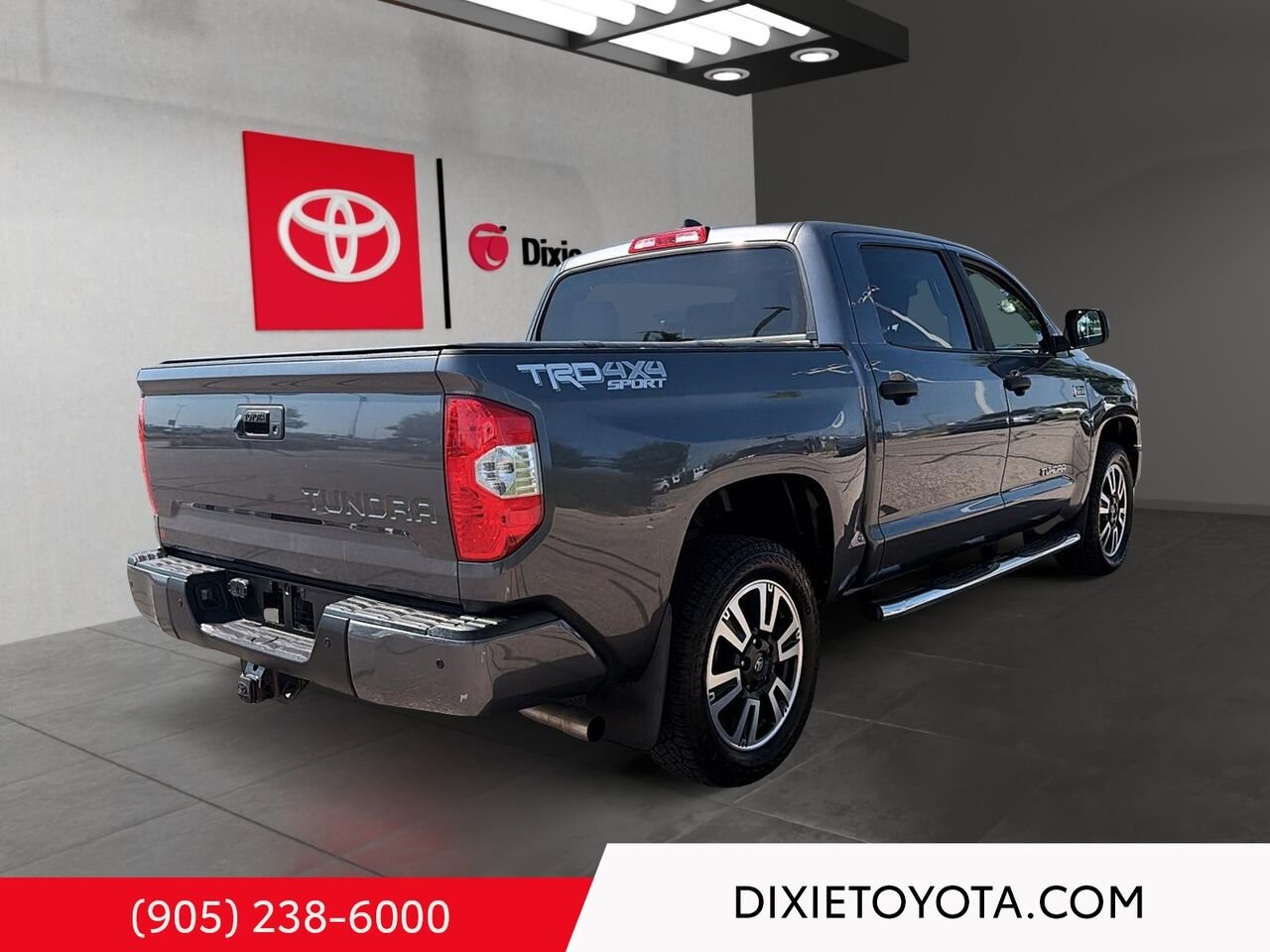 2021 Toyota Tundra TRD SPORT PREMIUM CREWMAX / CLEAN CARFAX / LEATHER SURFACE / CARPLAY AND ANDROID AUTO Magnetic Grey Metallic Mississauga - photo #3