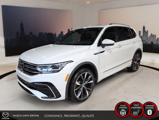 Volkswagen Tiguan Highline R-Line | 7 PLACES | TOIT PANORAMIQUE | CUIR | AWD | 2024 Blanc