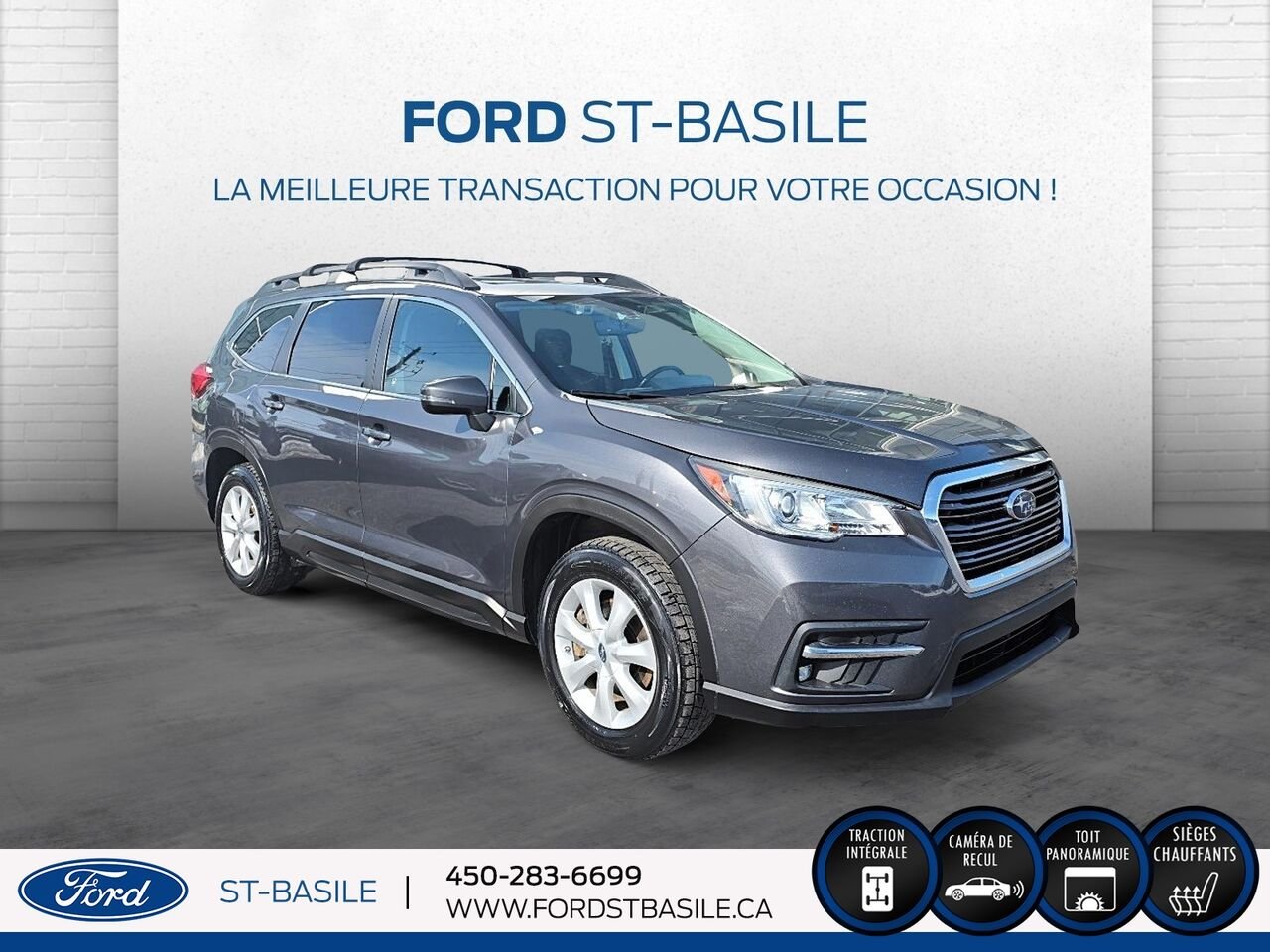 2020 SUBARU ASCENT Black Saint-Basile-le-Grand - photo #8