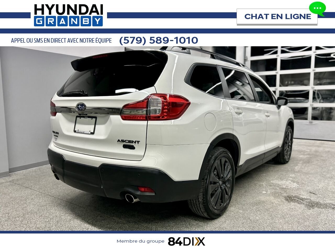 2022 Subaru Ascent White Granby - photo #7