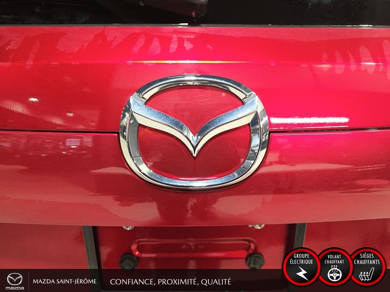 2025 Mazda CX-5 GS | CUIR | AWD | MAGS | Red Saint-Jérôme - photo #7