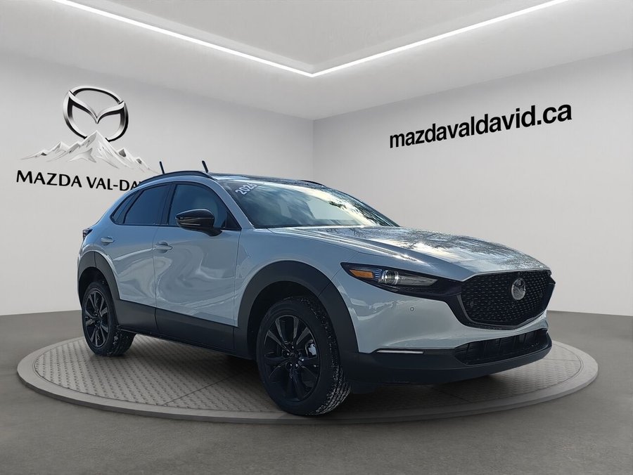 2026 Mazda CX-30 GT turbo, awd, toit ouvrant, Écran 360 degré, Navigation, chargeur sans fil pour cellulaire Aero Grey Metallic