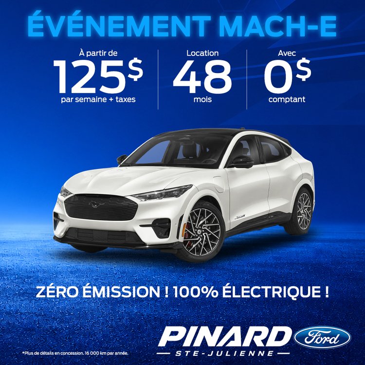 Pinard ford PROMO juillet MACH E 2026 1000X1000