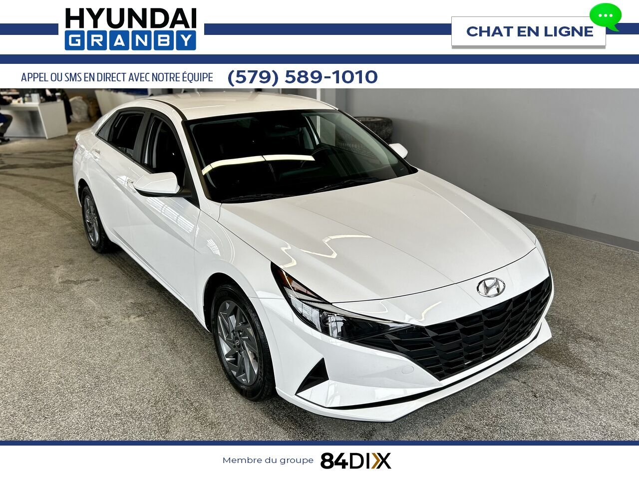 Hyundai Elantra 2023 Blanc Granby - photo #1
