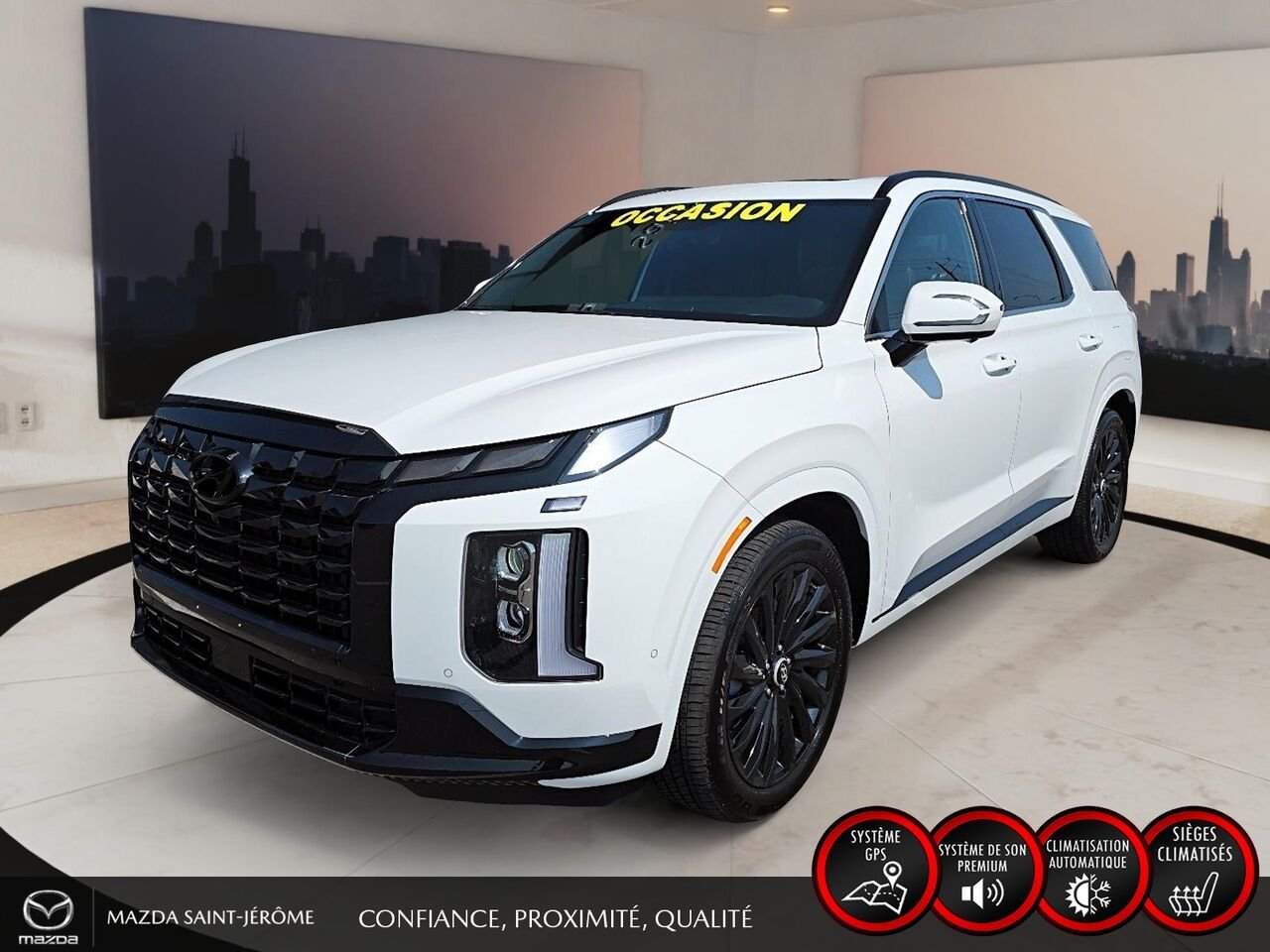 2025 Hyundai Palisade Ultimate Calligraphy édition Nuit TI 7 places White Saint-Jérôme - photo #0