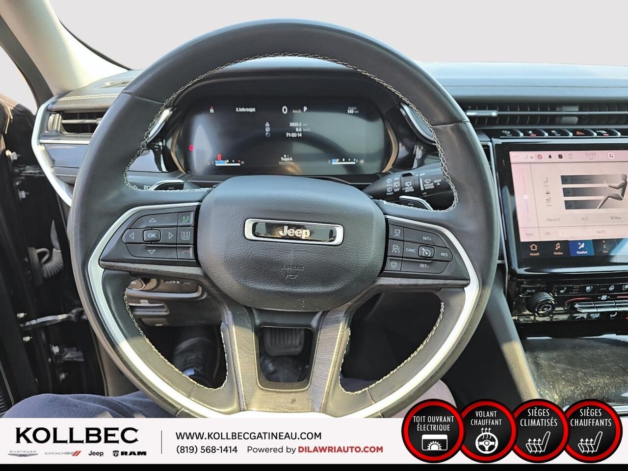JEEP GRAND CHEROKEE 26561 | Limited 4x4 2023 Noir Gatineau - photo #7