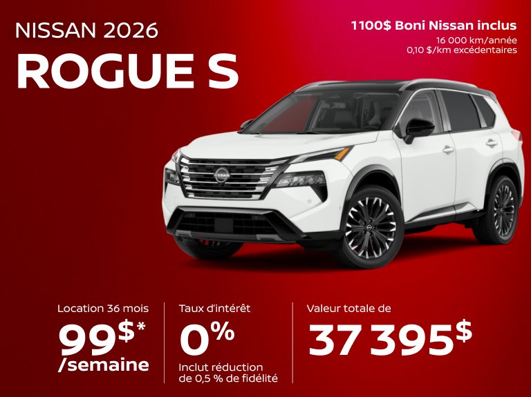 Nissan chomedey Accueil juin Rogue S