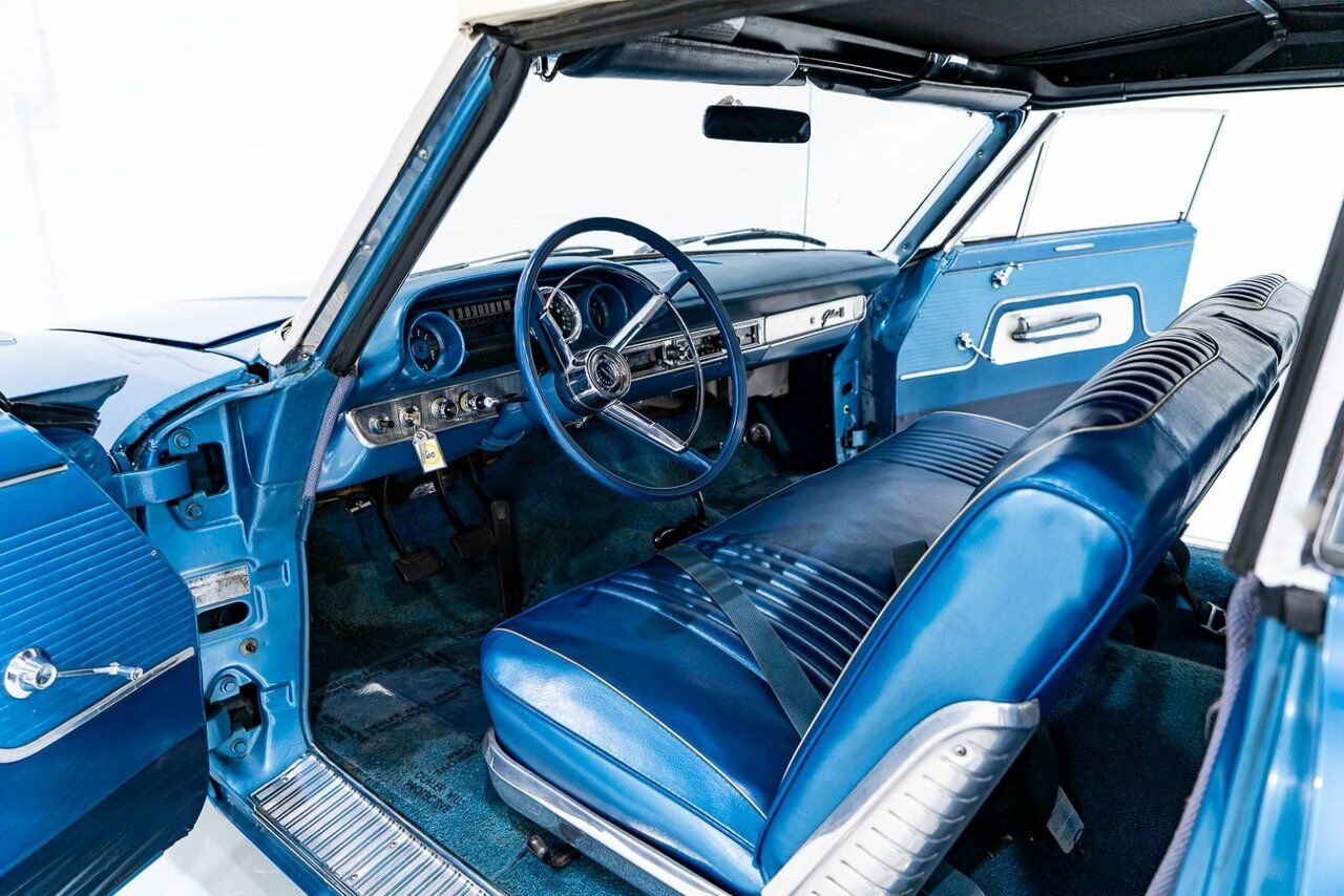 Ford Galaxie 500 *PRIX EN USD* 406 Cu In TriPower 4-Speed Convertible 1963 Bleu Montréal - photo #7