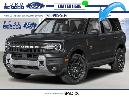 Ford Bronco Sport Badlands 4x4 2026 Noir ombre