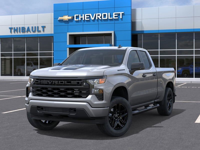 CHEVROLET SILVERADO 1500 Custom cabine double 4RM 147 po 2026 Gris Sherbrooke - photo #5