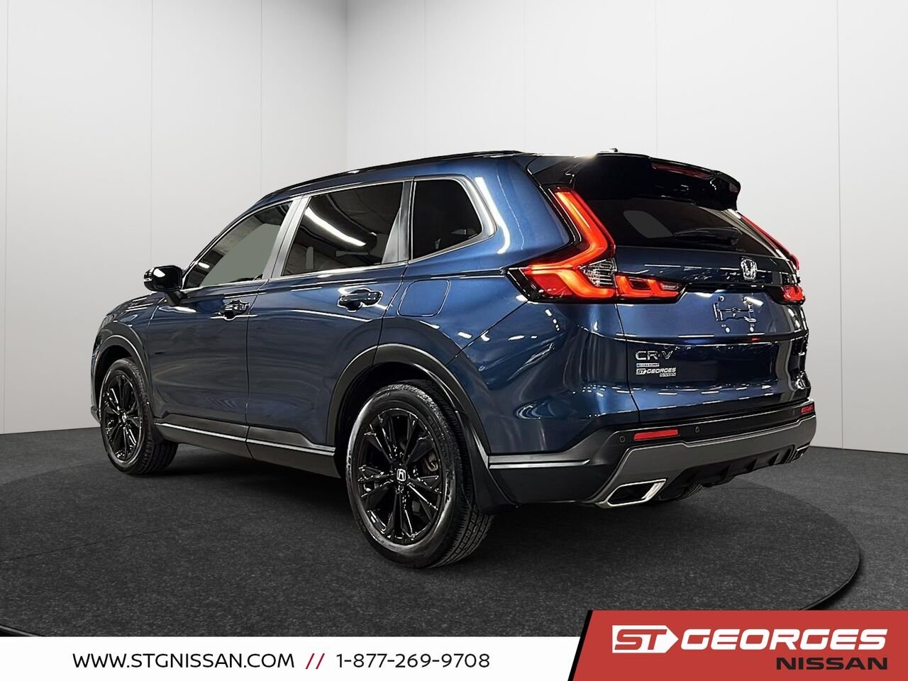 Honda CR-V hybride 2024 Bleu Saint-Georges - photo #3