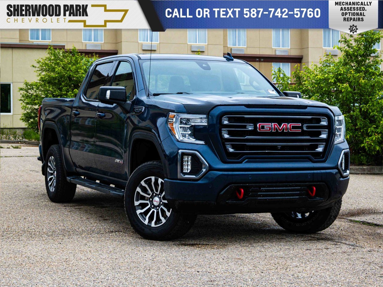 2019 GMC Sierra 1500 4WD Crew Cab 147 AT4 Blue Sherwood Park - photo #0