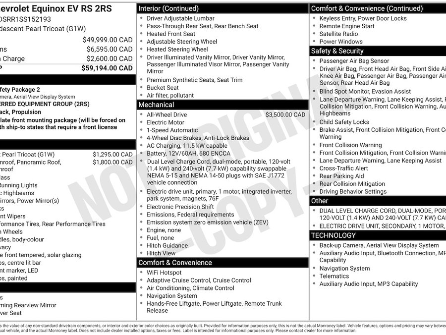 2025 Chevrolet Equinox EV 2025 White