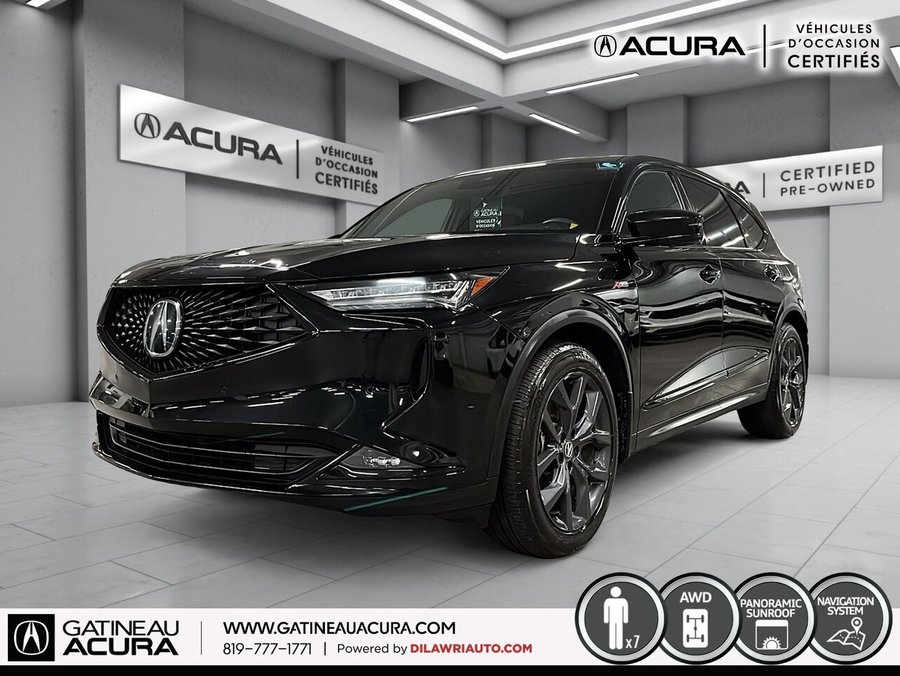 Acura MDX *** UN PROPRIO + CLEAN CARFAX *** 2024 Noir