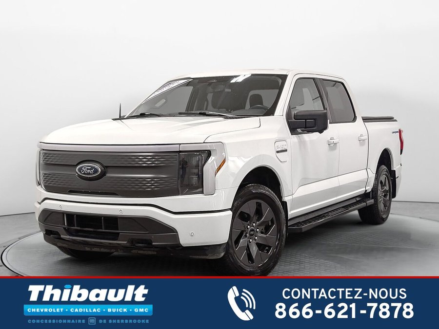 Ford F-150 Lightning 4WD Grosse Batterie Cache Caisse 2023 Blanc
