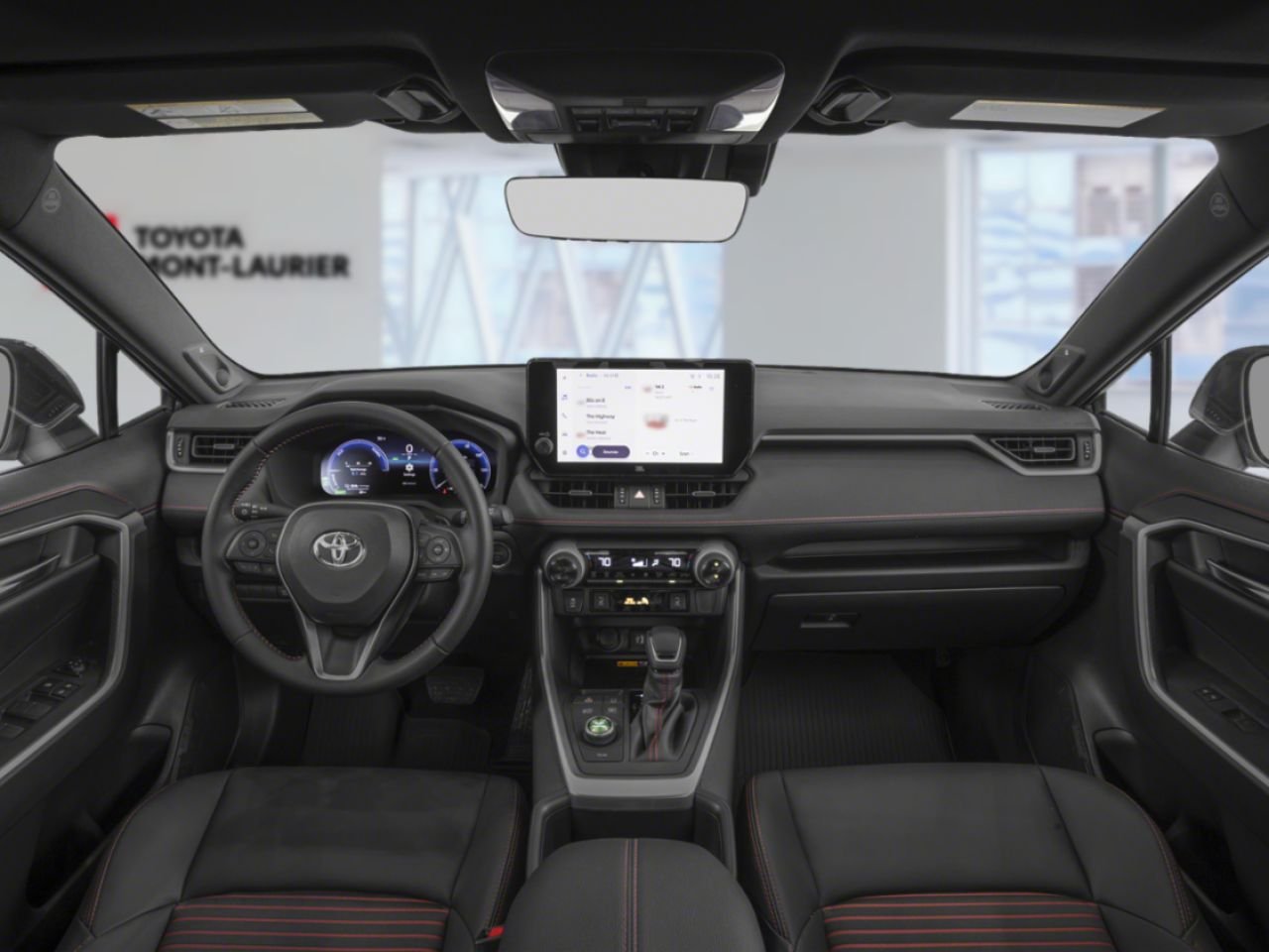 Toyota RAV4 hybride rechargeable 2025 Frisson glacé nacré avec toit noir Mont-Laurier - photo #11