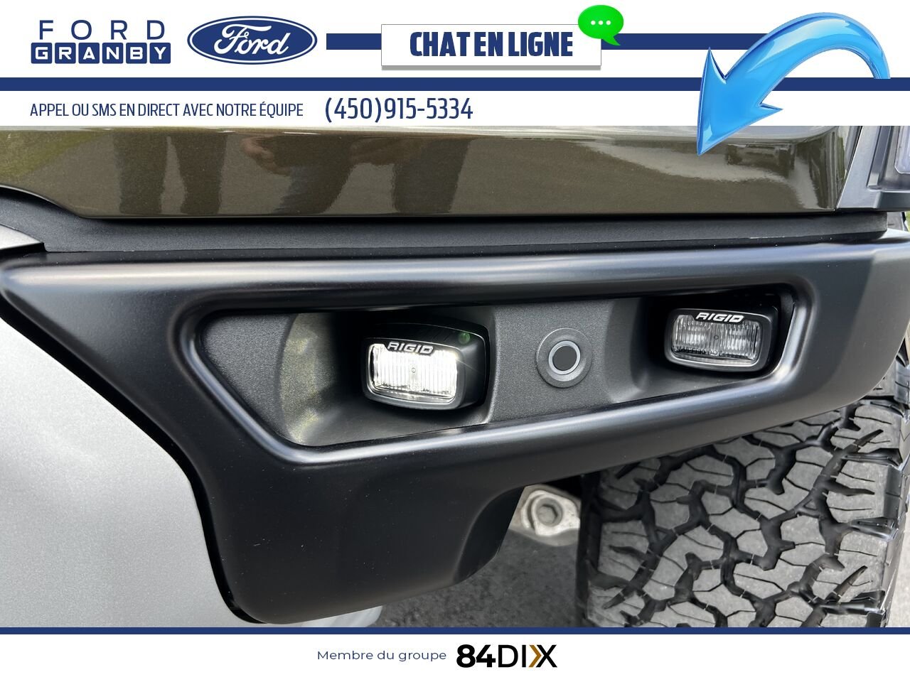 Ford F-150 RAPTOR 37 802A 2025 Vert Granby - photo #28