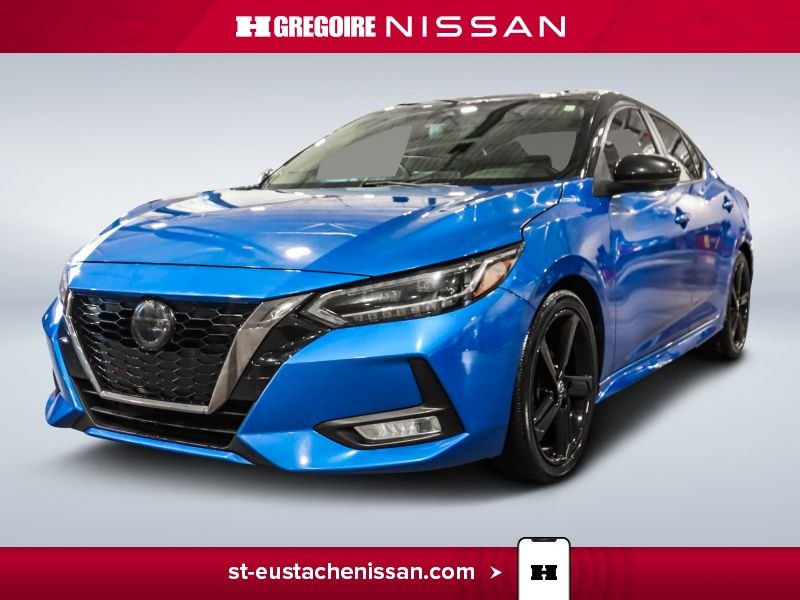 Nissan Sentra SR4575 | SR PRIV *DÉM À DISTANCE*BOSE *SIÈGES CUIR*CAM 360* 2022 Bleu Laval - photo #4