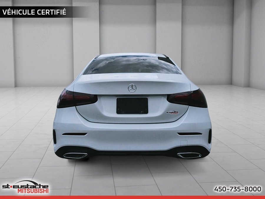 Mercedes-Benz Classe A A 220 4MATIC-AMG PACK-CUIR-TOIT PANO-CAMÉRA DE RECUL-CARPLAY 2020 Blanc