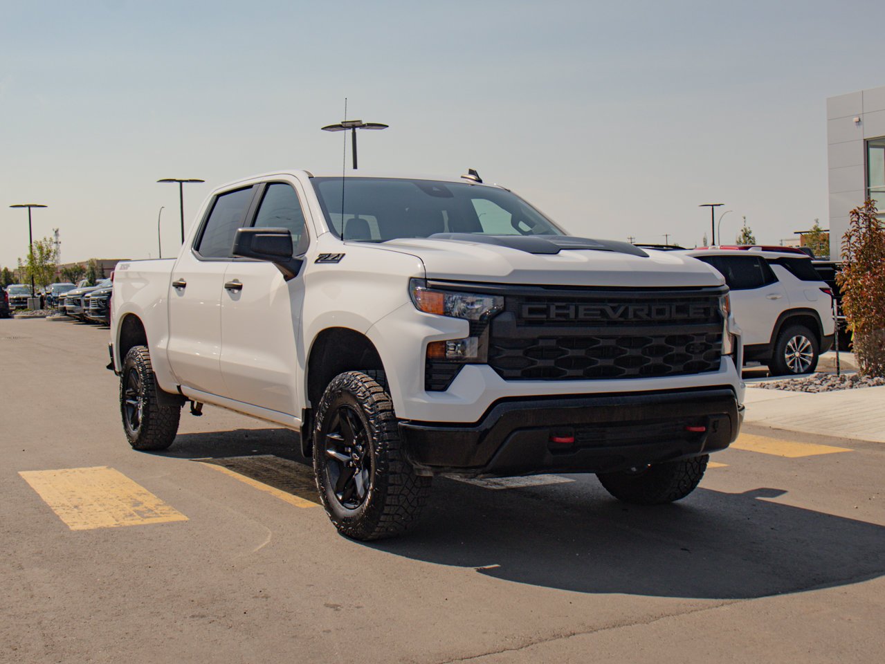 2024 Chevrolet Silverado 1500 4WD Crew Cab 147 Custom Trail Boss White Sherwood Park - photo #12