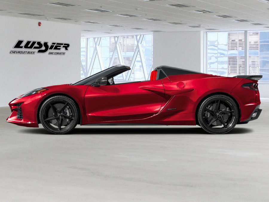 Chevrolet Corvette E-Ray cabriolet 2 portes avec 2LZ 2025 Teinte rouge brume métallisé