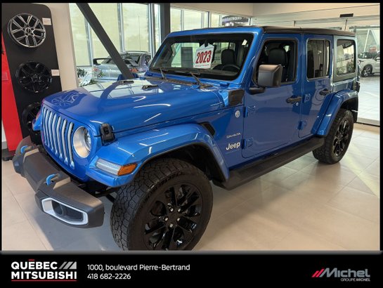 Jeep Wrangler 4xe Sahara 4x4, Entrée sans clef 2023 Bleu