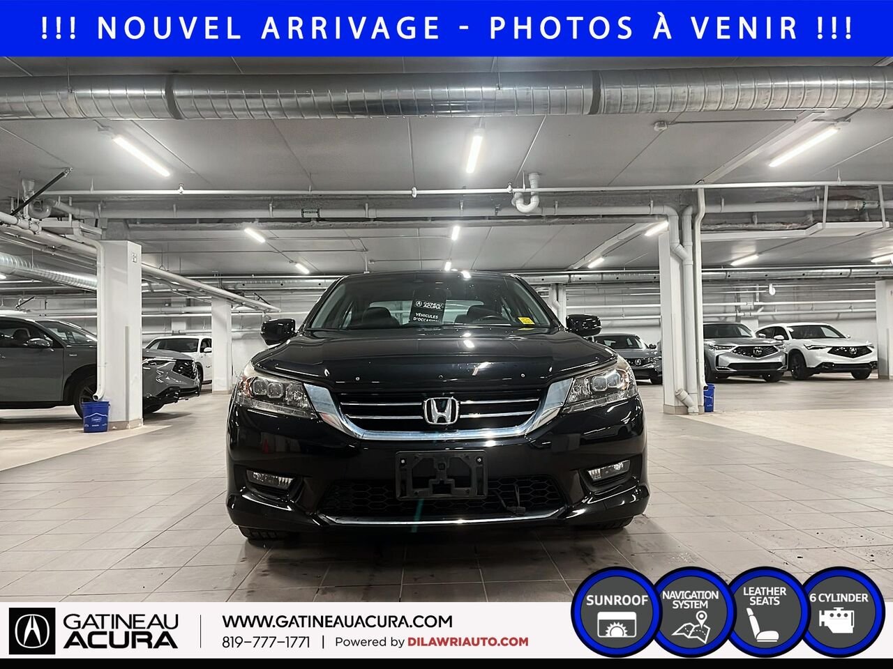 Honda Accord Touring V6 2015 Noir Gatineau - photo #1